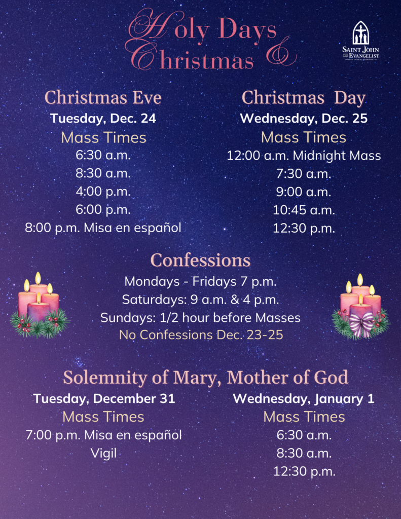 Advent Christmas Flyer in English