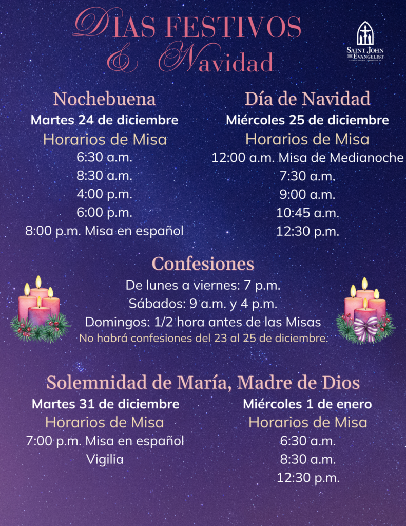 Advent Christmas Flyer in Spanish