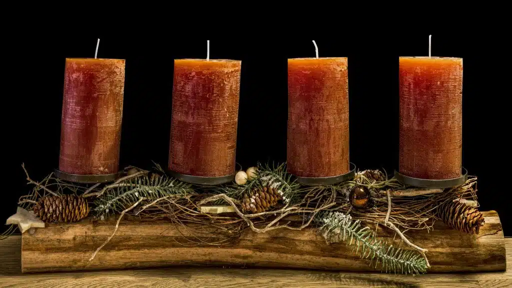 Advent wreath and candles