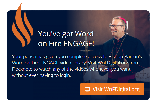 Word on Fire access through Flocknote