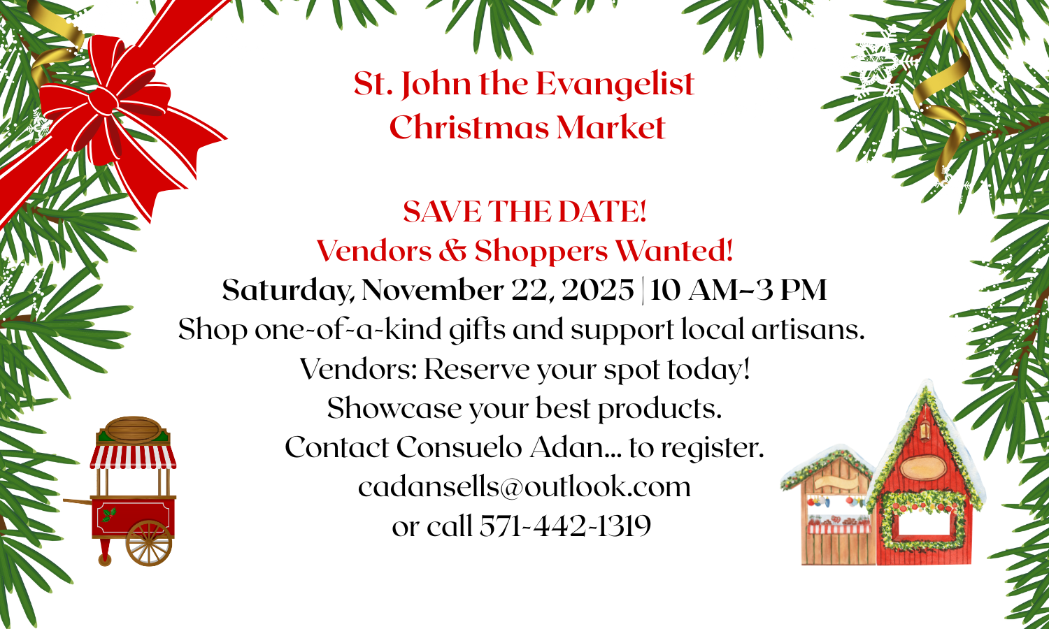 St. John the Evangelist Christmas Market November 22