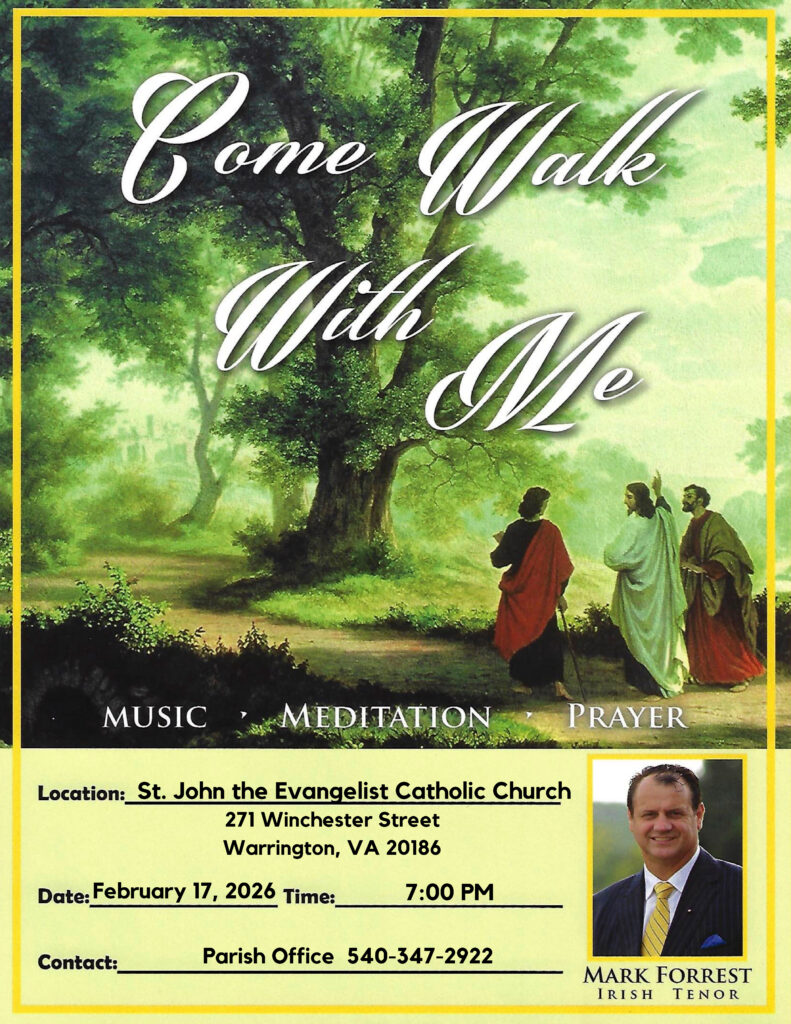 St. John Evangelist NOP poster 2.17.26