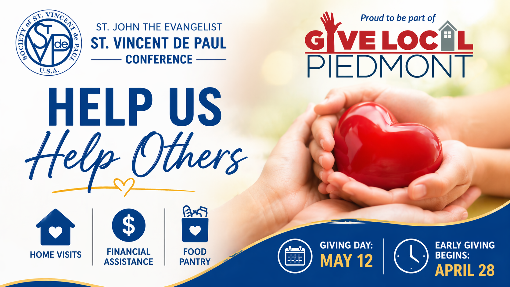 SVdP, Give Local Piedmont